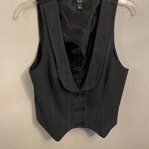 AGB women's gray fitted vest size 4